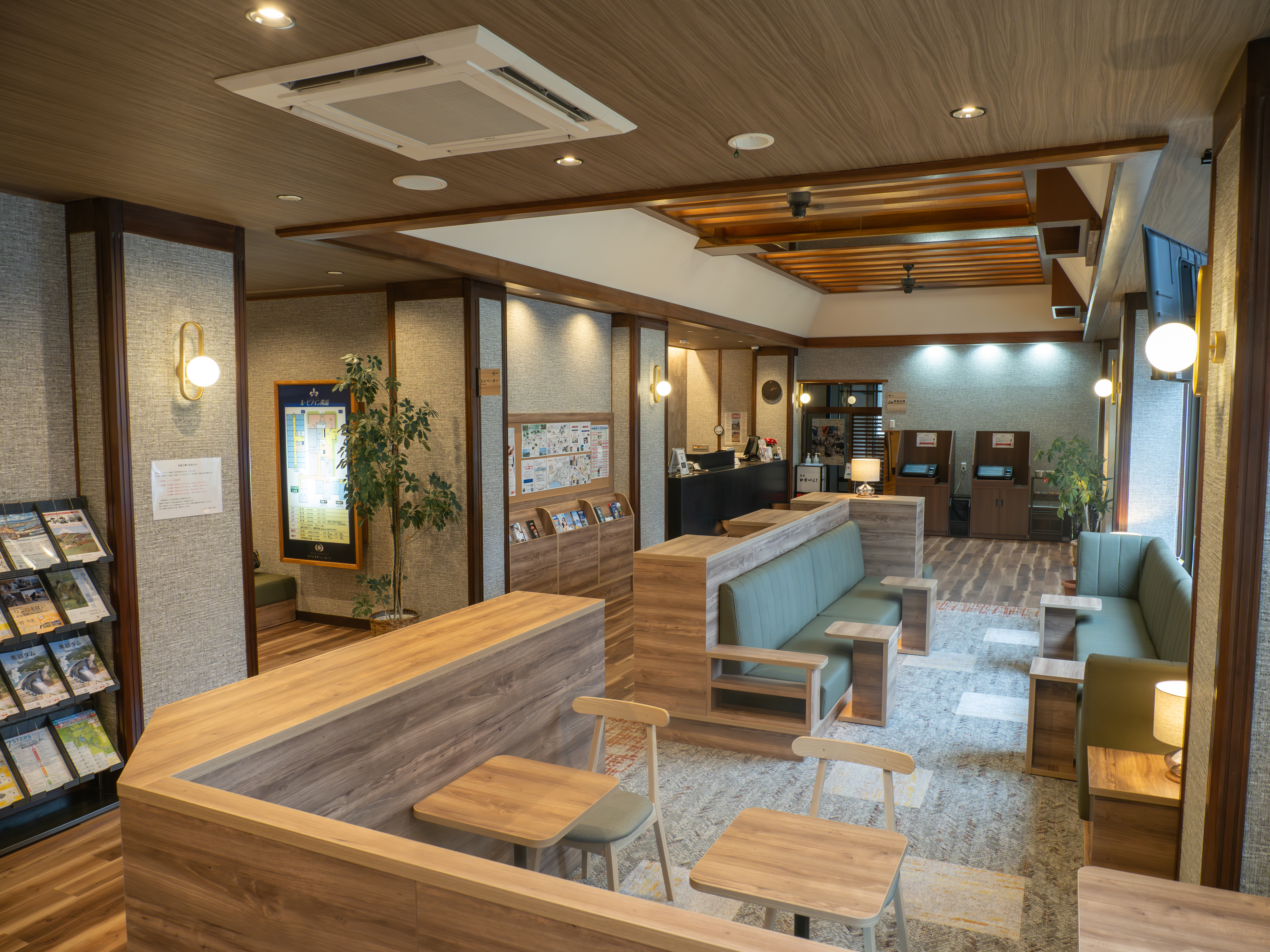 快適に過ごすことができるロビー